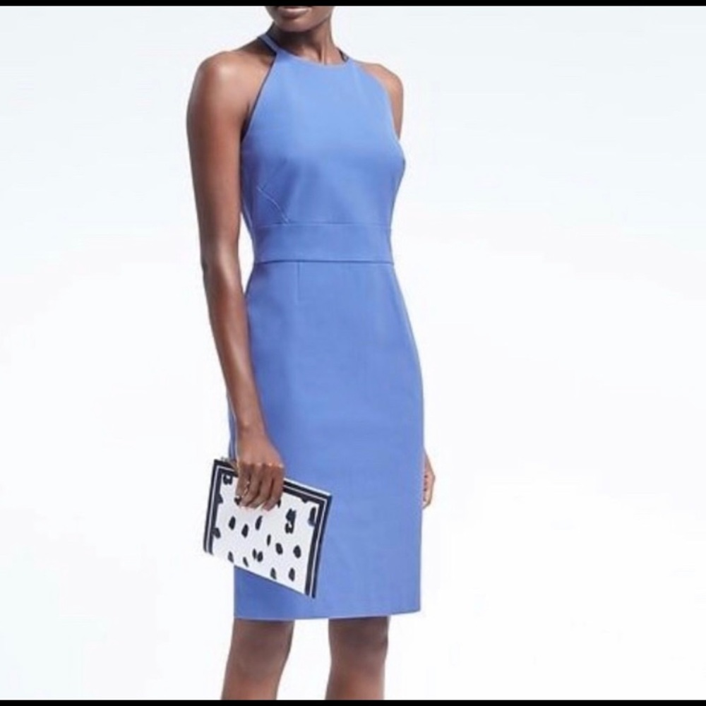 Banana Republic Stretch Halter Dress